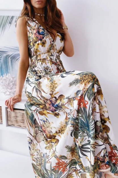 Elowen | Printed tie dress for women