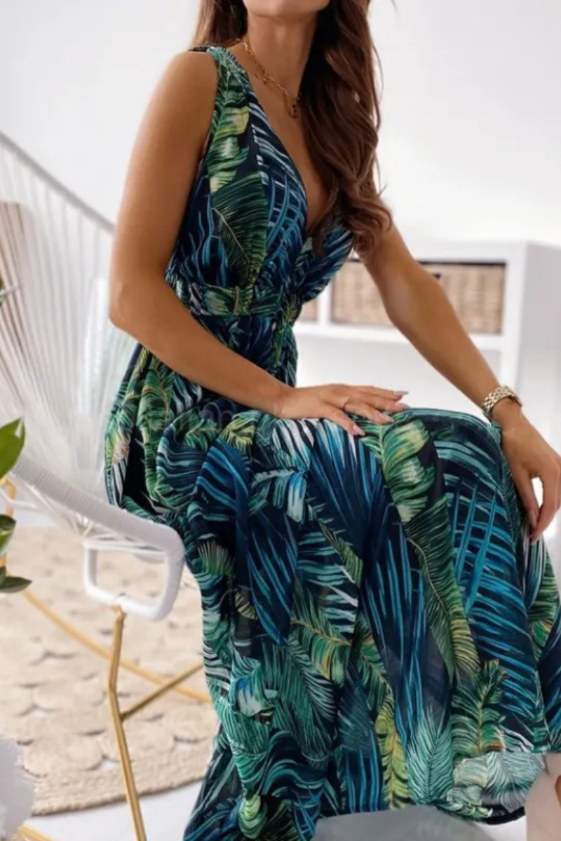 Elowen | Printed tie dress for women