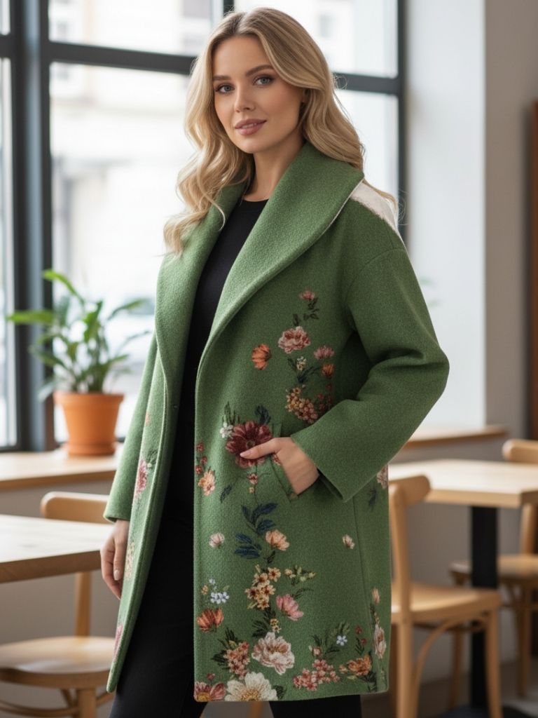 Erica | Women's Noble Long Coat Stylish, Chic, and Comfortable