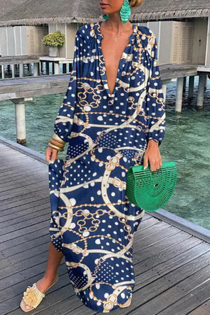 LP | Elegant loose-fitting dress with long sleeves