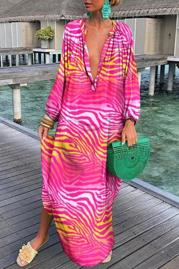 LP | Elegant loose-fitting dress with long sleeves