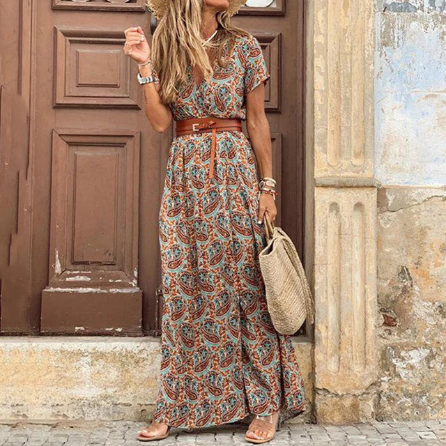 LP | Long casual dress with belt