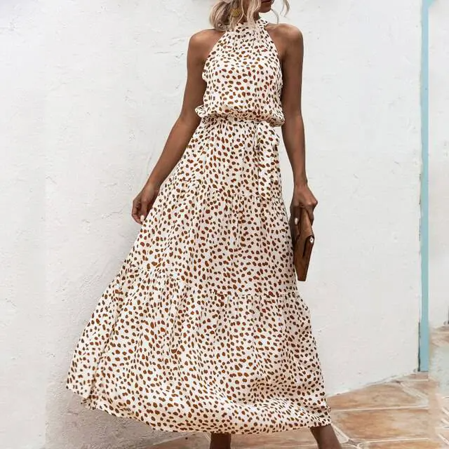 LP | Strapless long dress with floral print