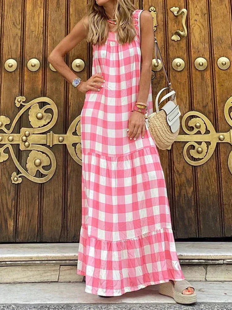 Mc | Pink Summer Boho Dress