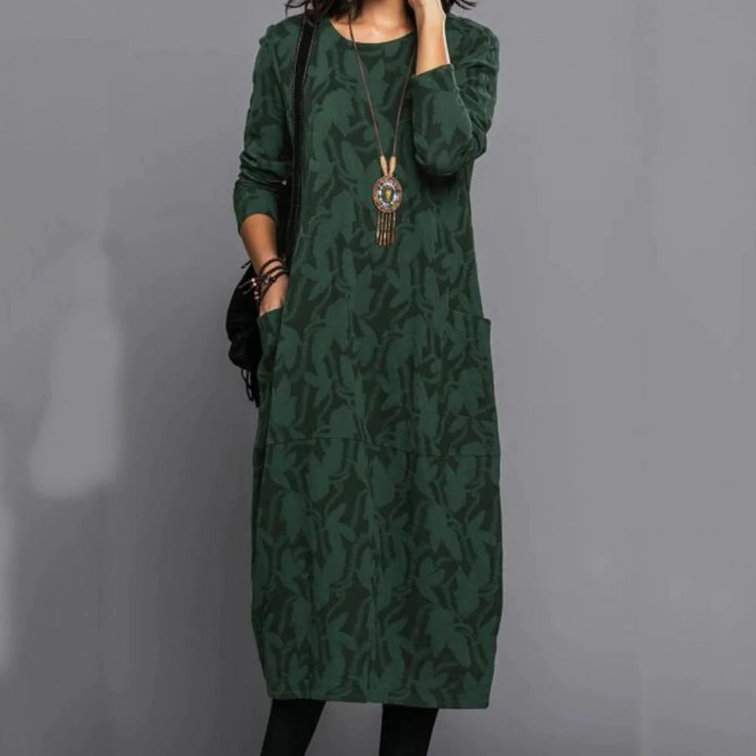 LP | Casual long-sleeved midi dress