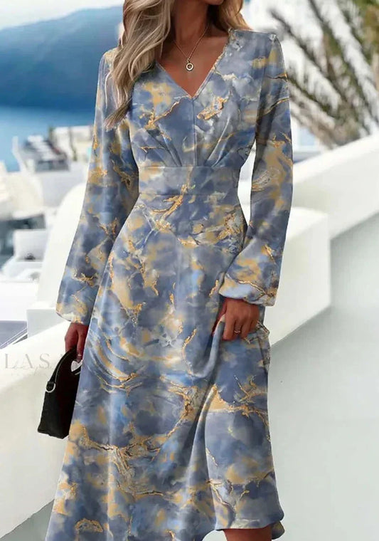 LP | Elegant gray dress with vintage sweetheart neckline