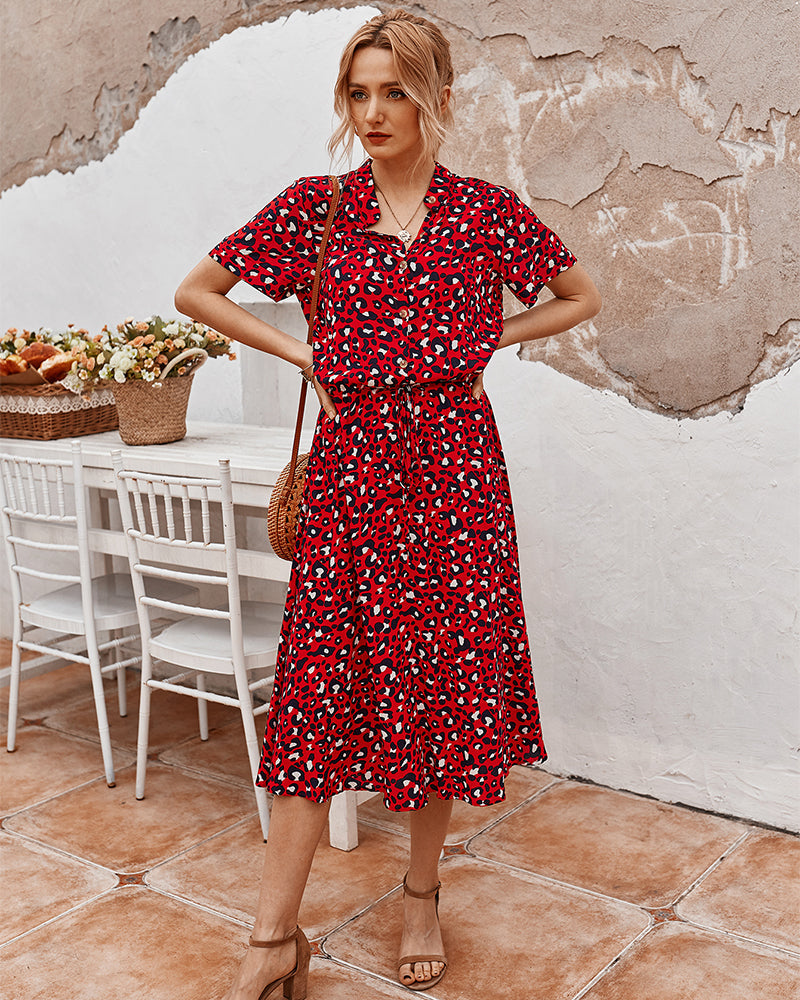 Evelyn | Short-sleeved diva dress