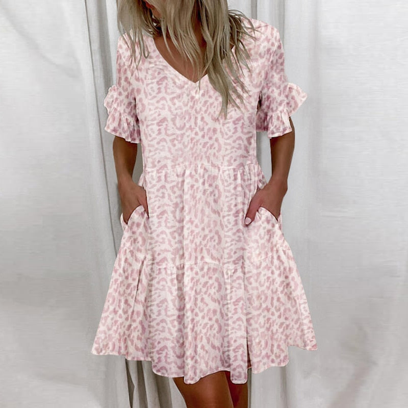 LP | casual summer dress with ruffles