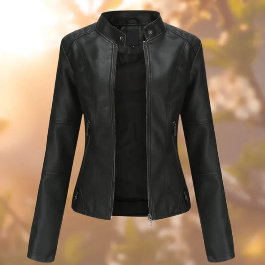 Halle | Elegant, Chic, and Comfortable Women's Leather Jacket