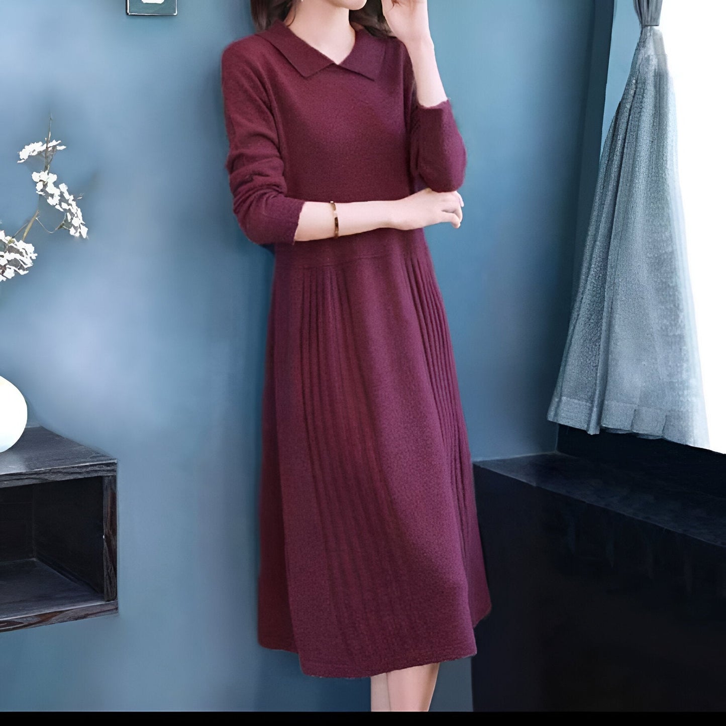 Mc | Effortless elegance with a maxi knit dress
