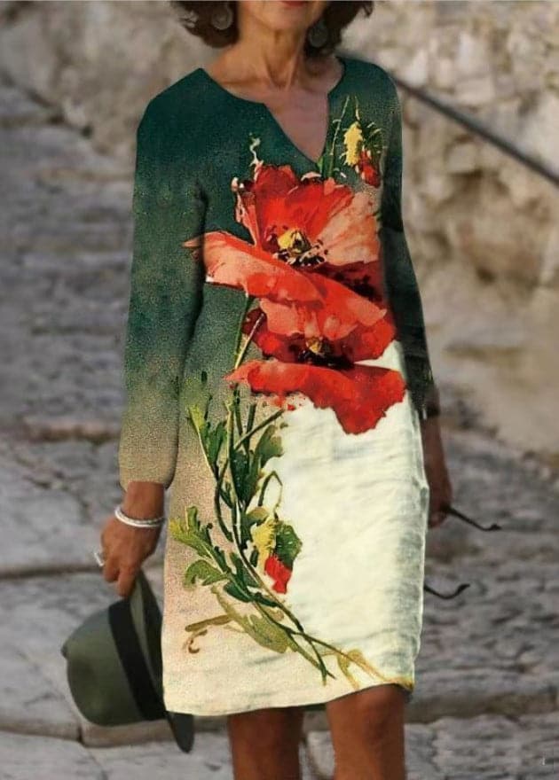 LP | Lightweight cotton dress with elegant pattern