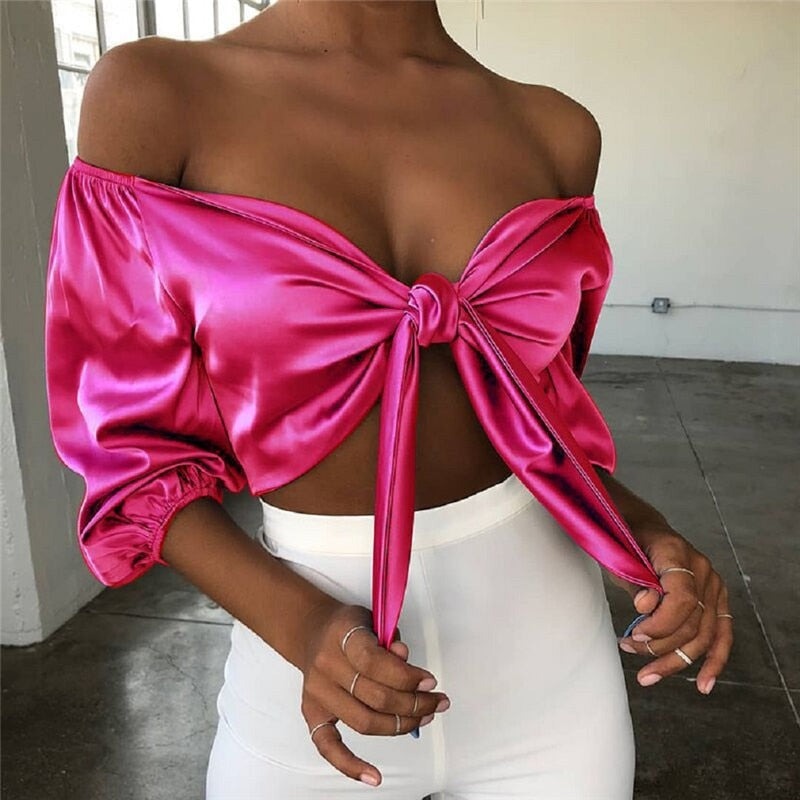 Joanne Satin Top | Sexy, elegant and stylish