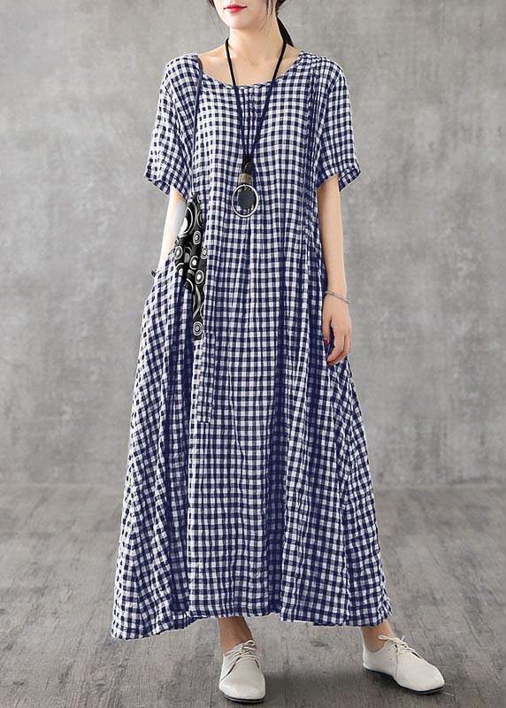 LP | Casual Long Summer Dress Checkered