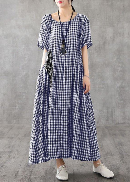 LP | Casual Long Summer Dress Checkered