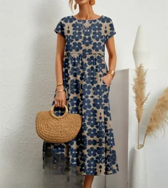 Mc | Elegant midi dress with floral print