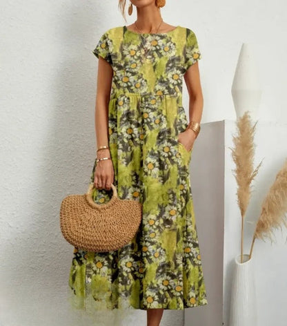 Mc | Elegant midi dress with floral print