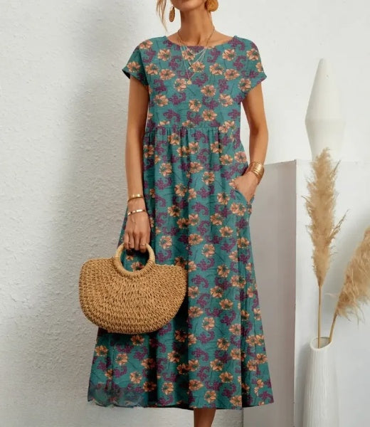 Mc | Elegant midi dress with floral print