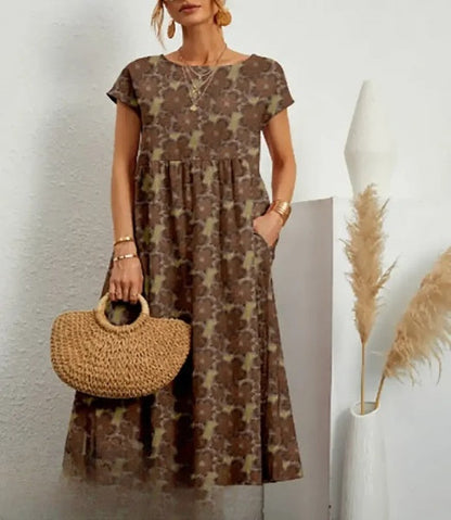 Mc | Elegant midi dress with floral print