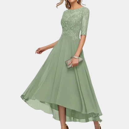 LD | Elegant ankle-length chiffon dress for women