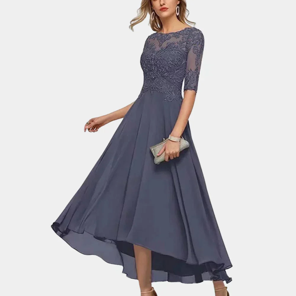 LD | Elegant ankle-length chiffon dress for women