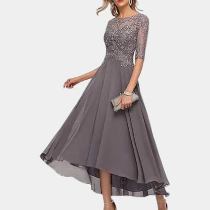 LD | Elegant ankle-length chiffon dress for women