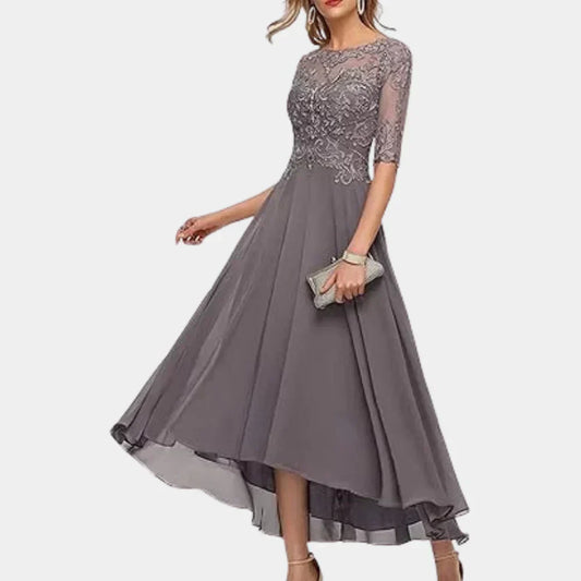 LD | Elegant ankle-length chiffon dress for women