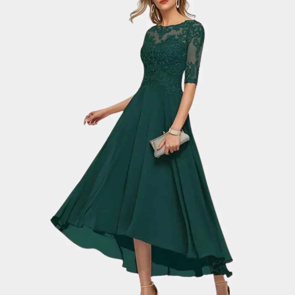 LD | Elegant ankle-length chiffon dress for women