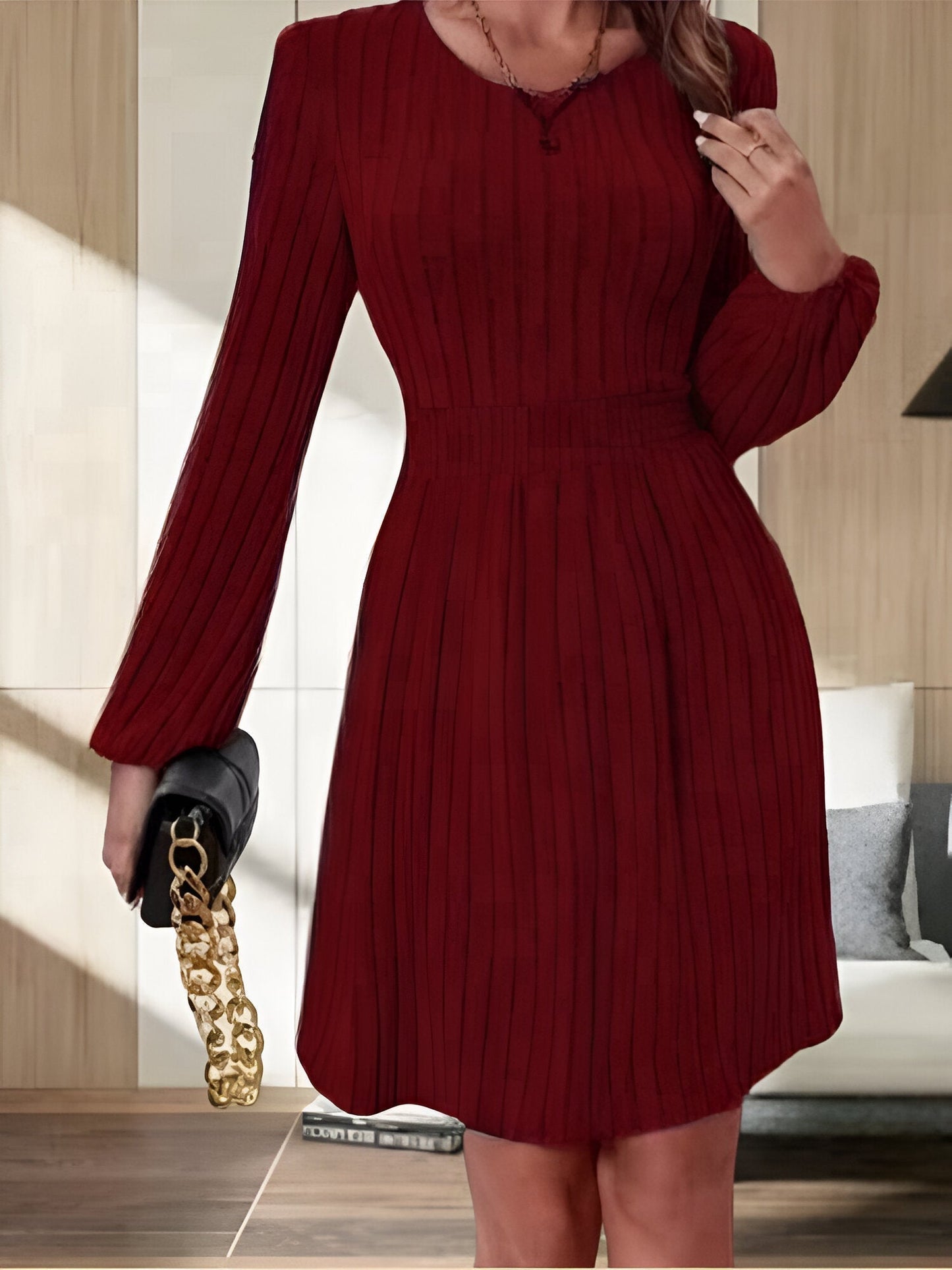 Mc | Elegant knit midi dress