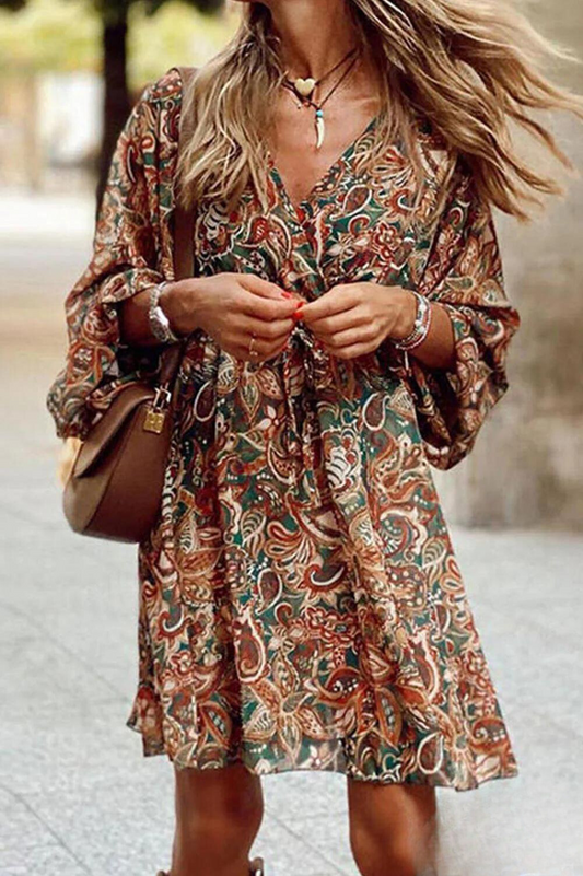 LP | Jobyna Mini Floral V-neck Dress