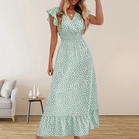 LP | Elegant Polka Dot Long Dress