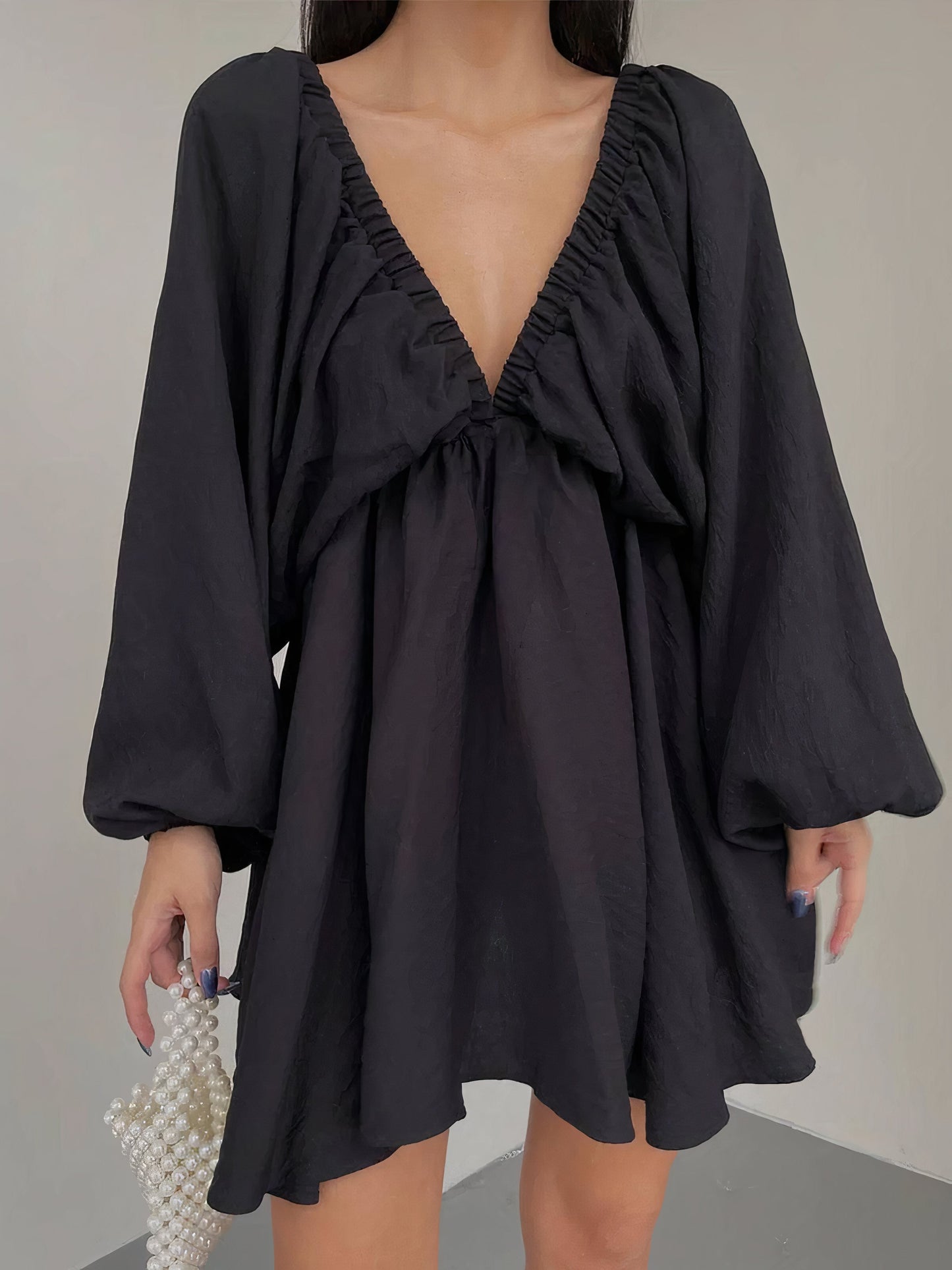 LP | Dress with Balloon Sleeves