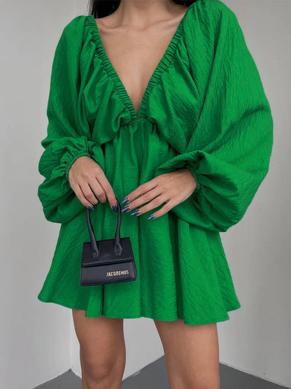 LP | Dress with Balloon Sleeves