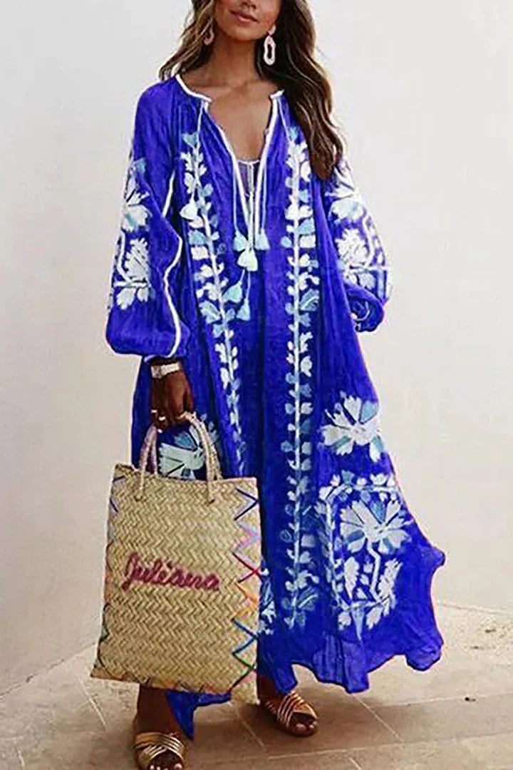 LP | Bohemian maxi dress with floral print