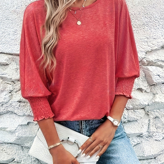 Cotton-polyester T-Shirt - Crew neck and casual half-sleeves