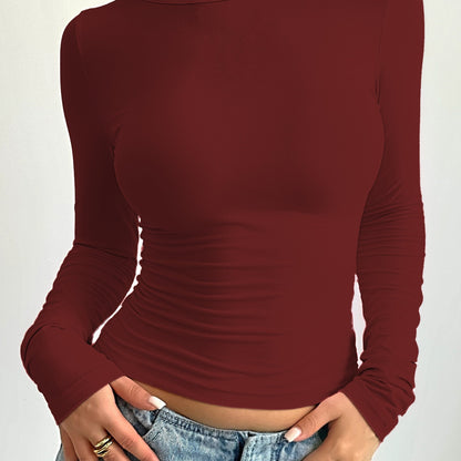 Cotton blend T-shirt - Round neck and soft shape