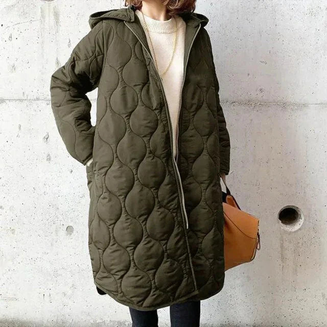 Danielle | Women's Patterned Parka with Hood Chic and Comfortable