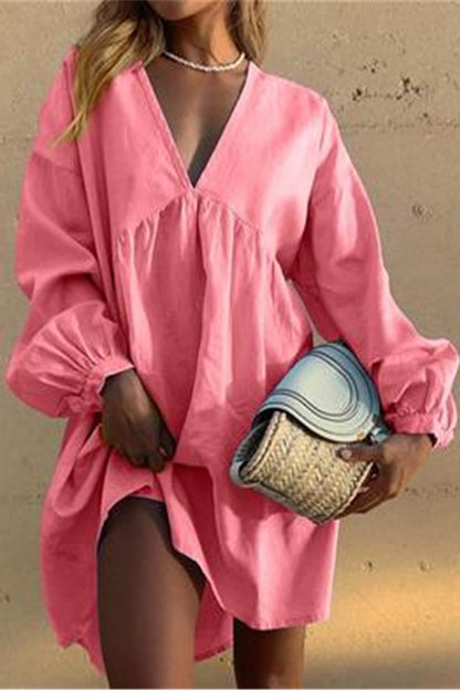 LP | Airy V-neck tunic dress