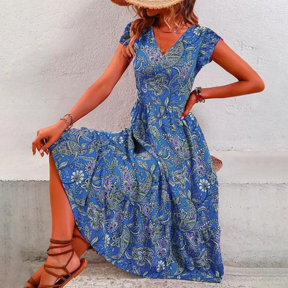 Mc | Elegant vintage floral dress