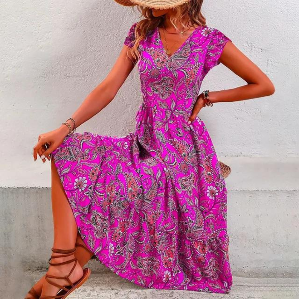 LP | Elegant vintage floral dress