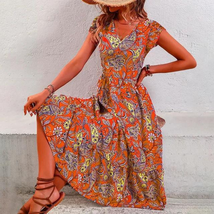 LP | Elegant vintage floral dress