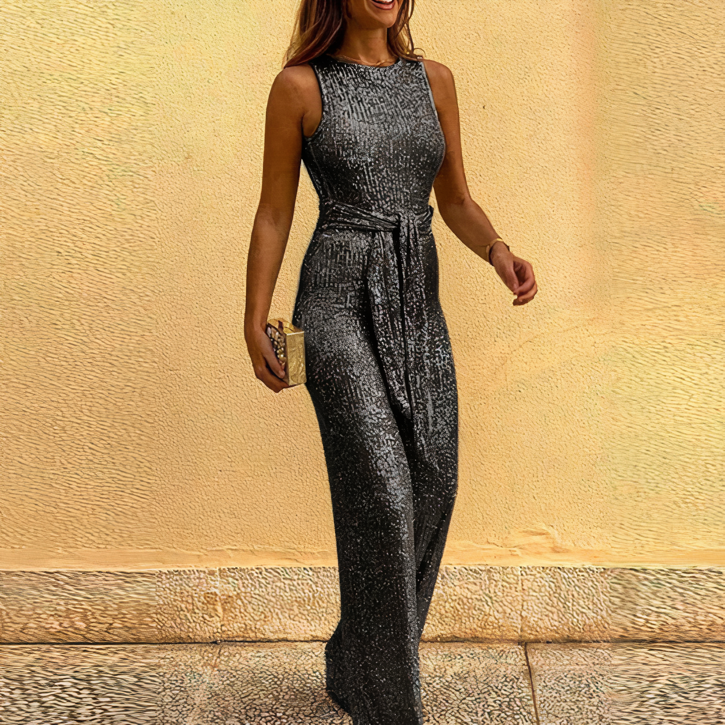 LP | Elegant backless sequin dress