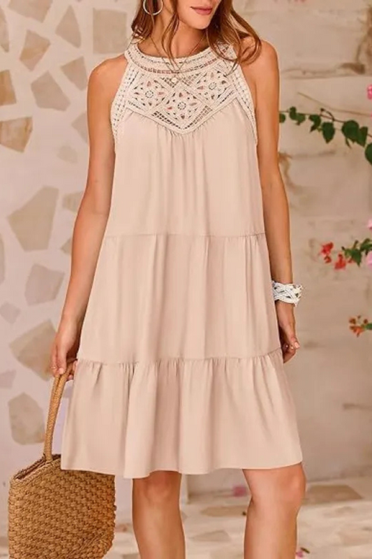 Meliora | Trapeze cut halter summer dress