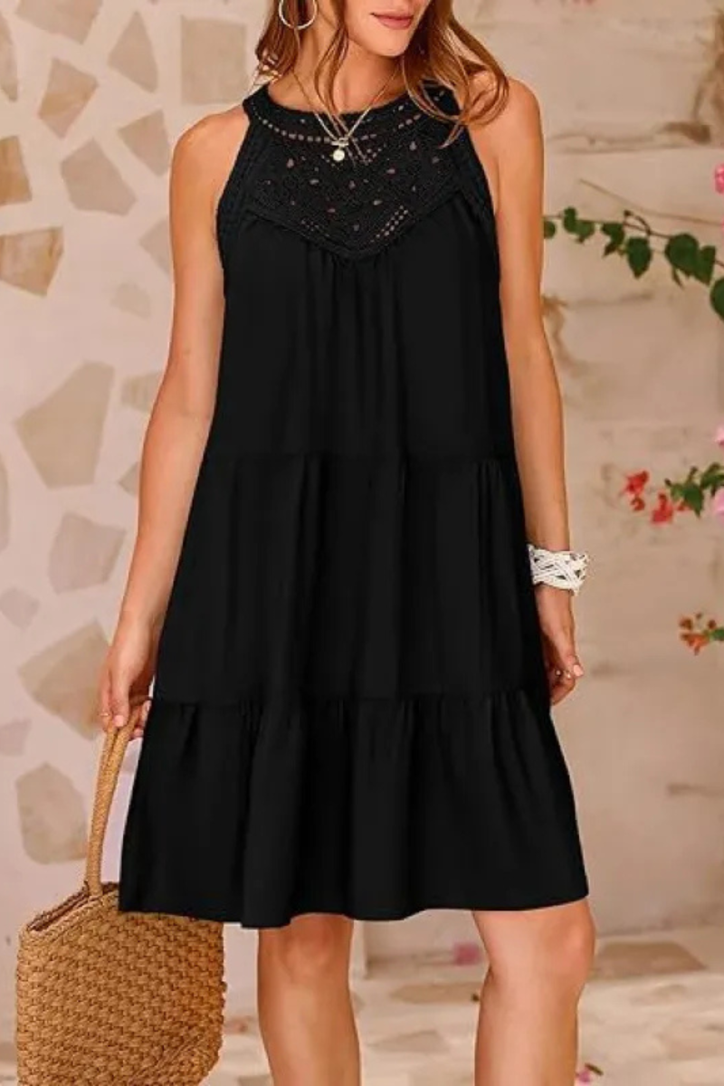 Meliora | Trapeze cut halter summer dress