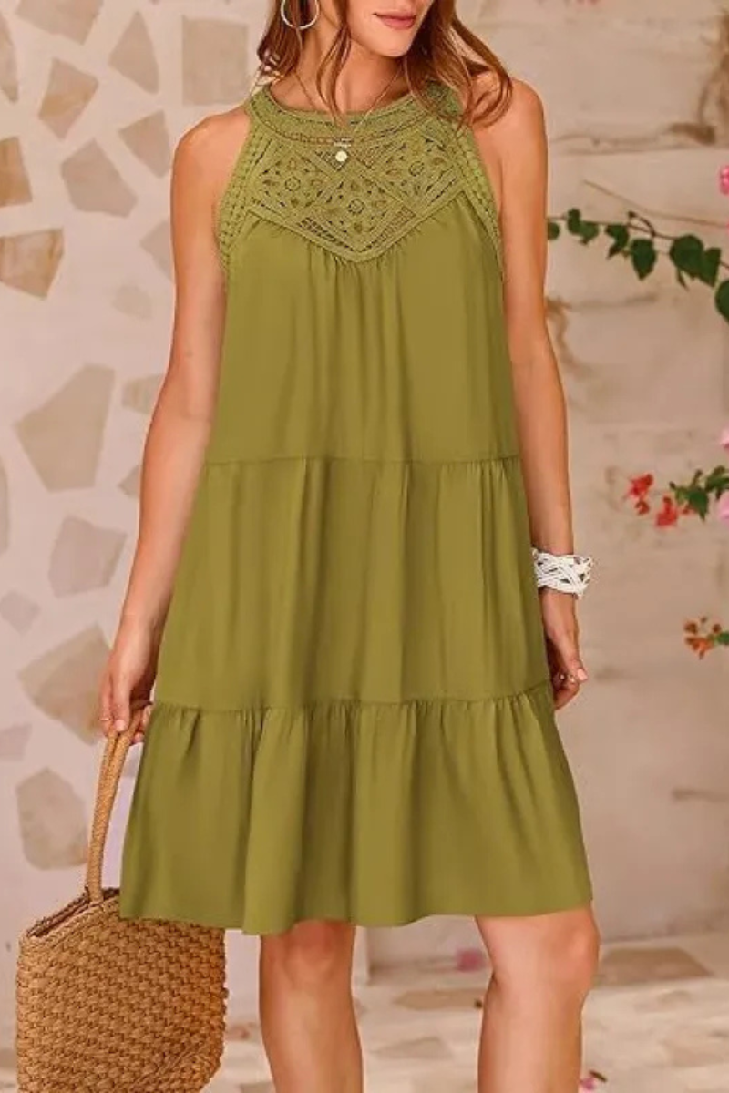 Meliora | Trapeze cut halter summer dress