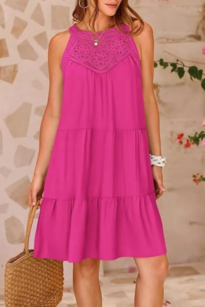 Meliora | Trapeze cut halter summer dress