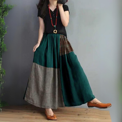 Donna - Elegant patchwork skirt