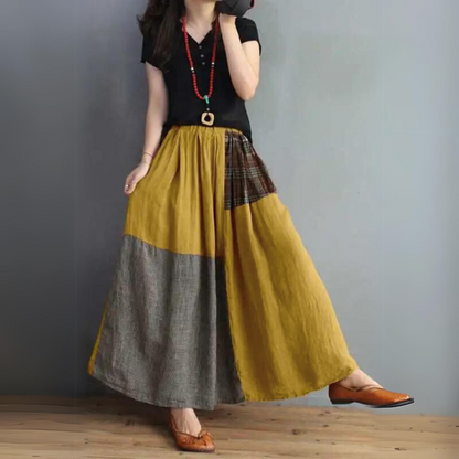 Donna - Elegant patchwork skirt