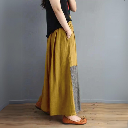 Donna - Elegant patchwork skirt