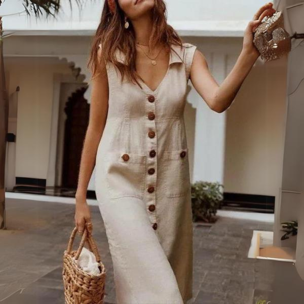 Mc | Elegant dress with buttons