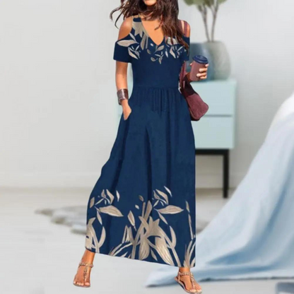 Piper - Elegant long dress with print